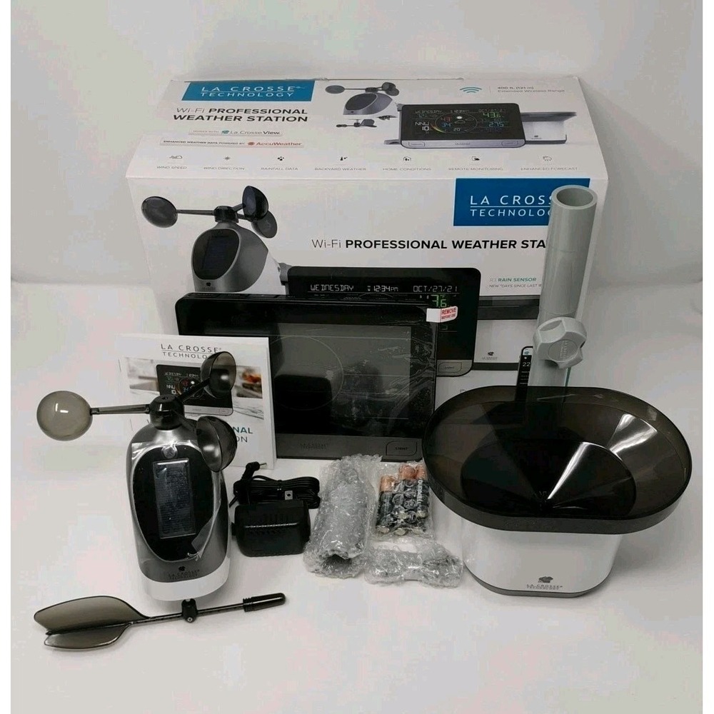 La Crosse Wi-Fi Professional Weather Station Wireless Model V61 New In Open Box